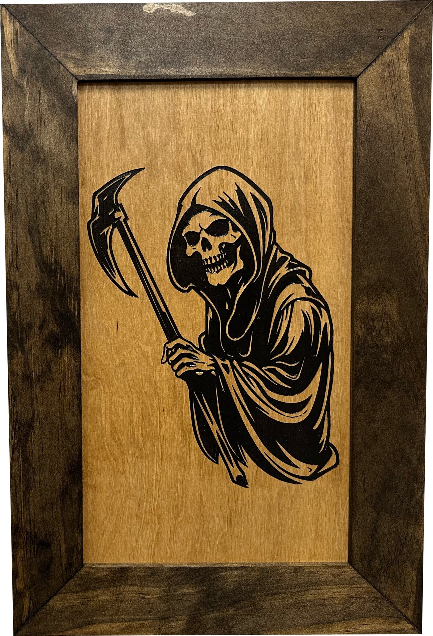 Hidden Gun Safe With Grim Reaper Design, Secure Concealed Gun Shelf by ...