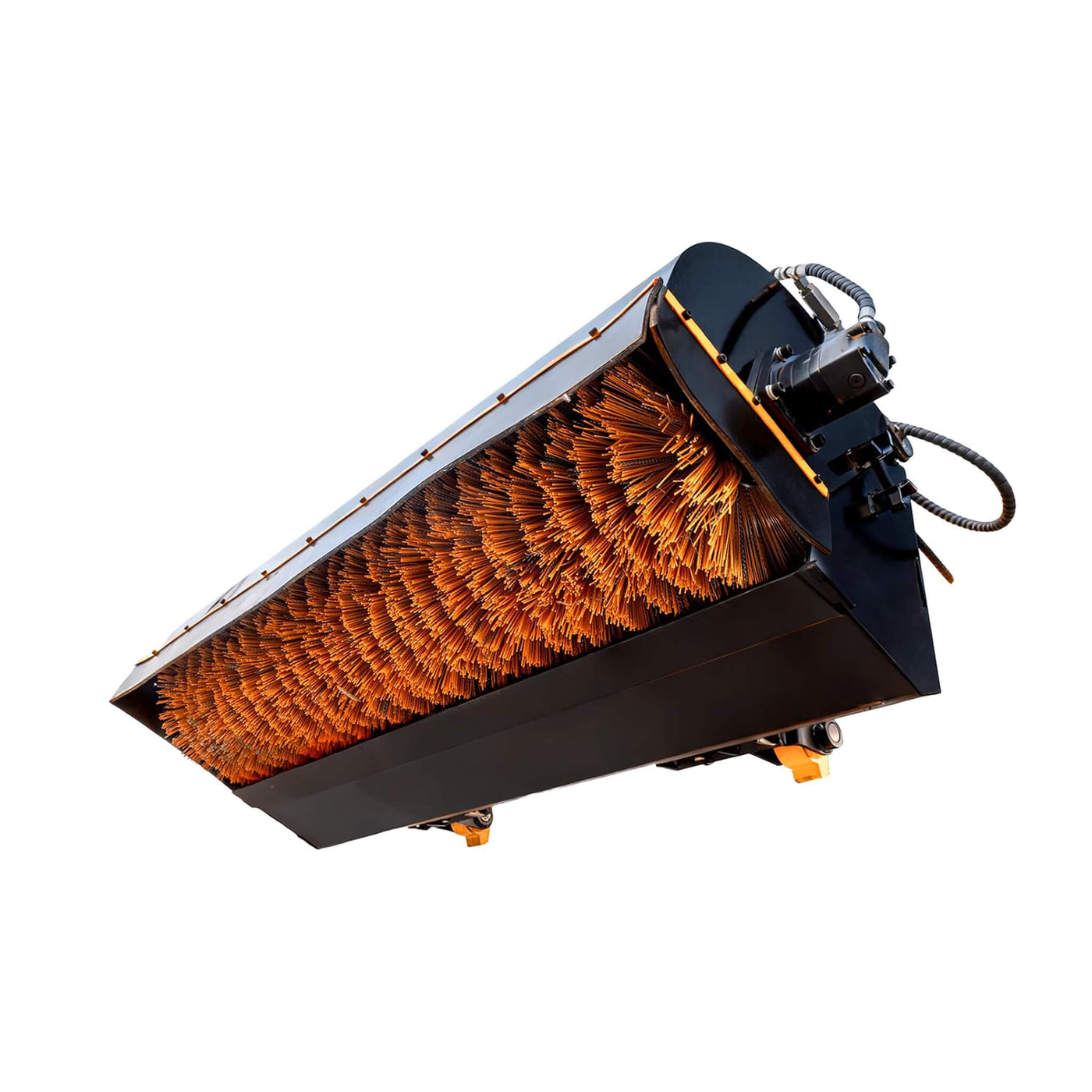 SAKSBY Heavy-Duty 72-Inch Skid Steer Sweeper Attachment For Contractors ...
