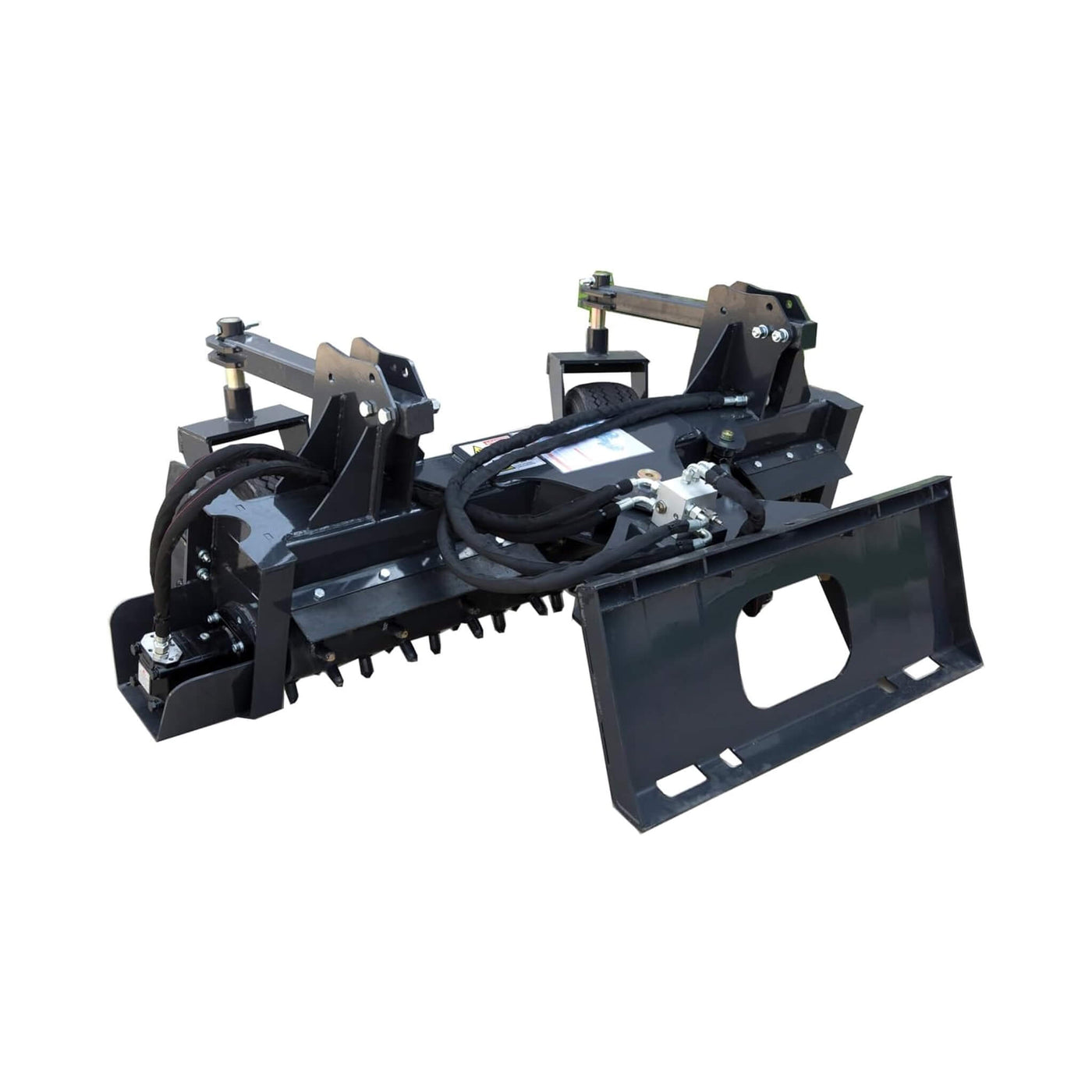 Heavy Duty 72 Inch Industrial Soil Power Rake Skid Steer Attachment ...