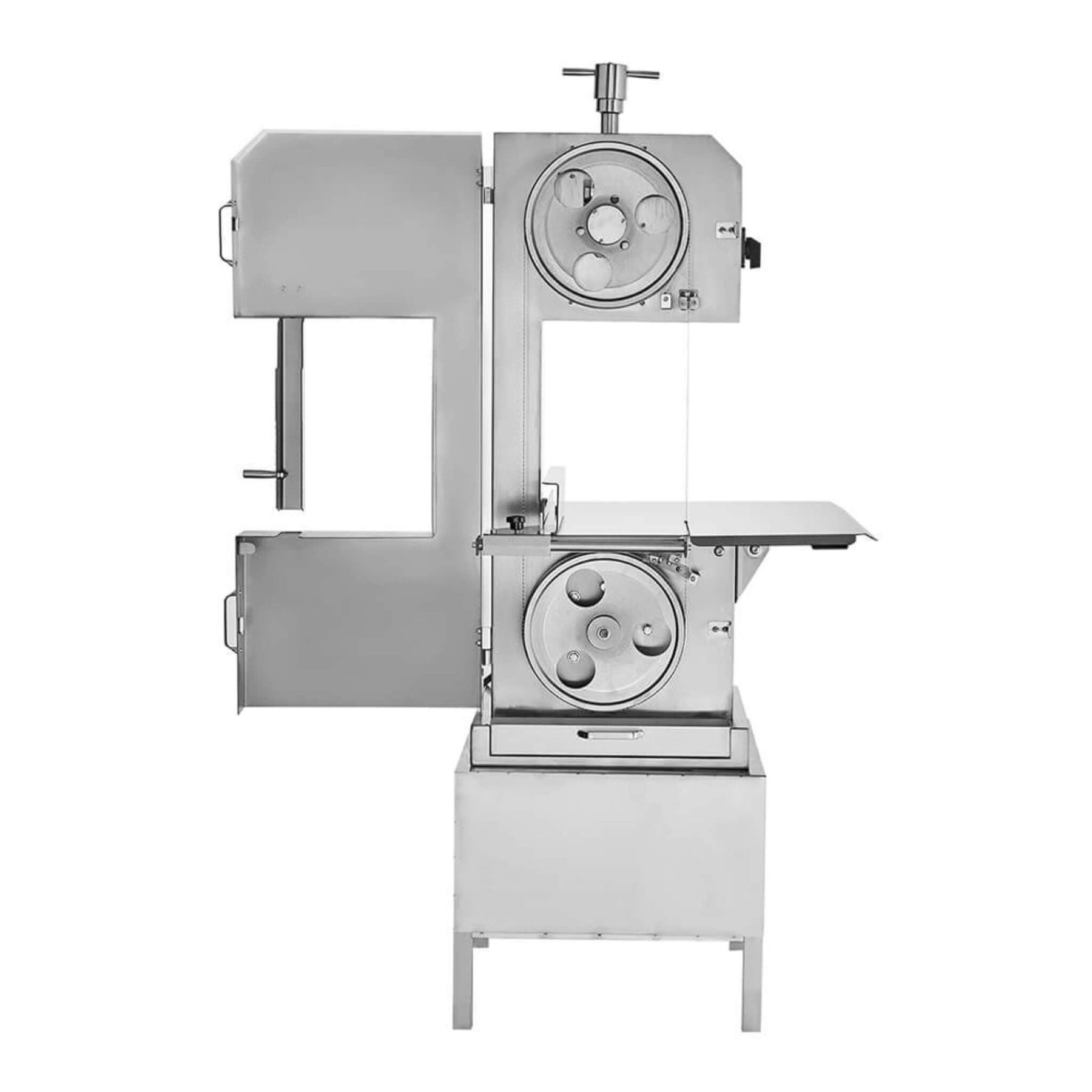 Heavy Duty Commercial Electric Meat Bone Saw Cutting Band Machine With 6 Saw Blades, 2200W (SAK91753) by MyHackerTech