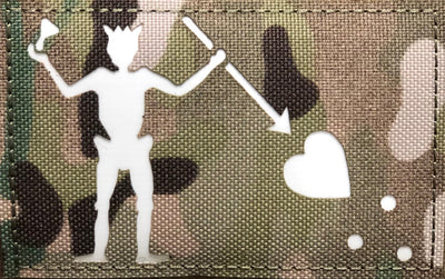 3” x 4” Blackbeard Flag Patch Glow in the Dark reflective by MyHackerTech