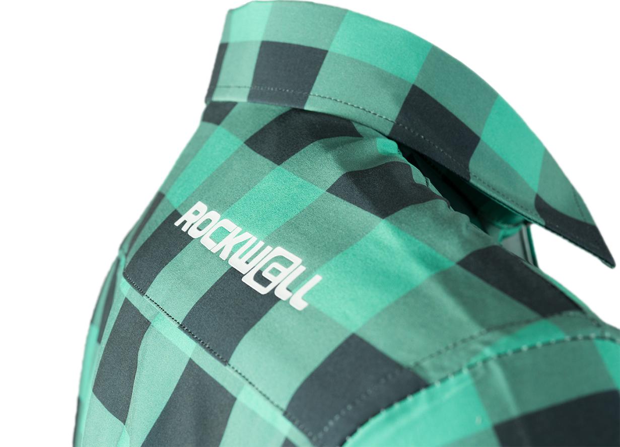 The Titan - Black/Green Plaid Long Sleeve by MyHackerTech