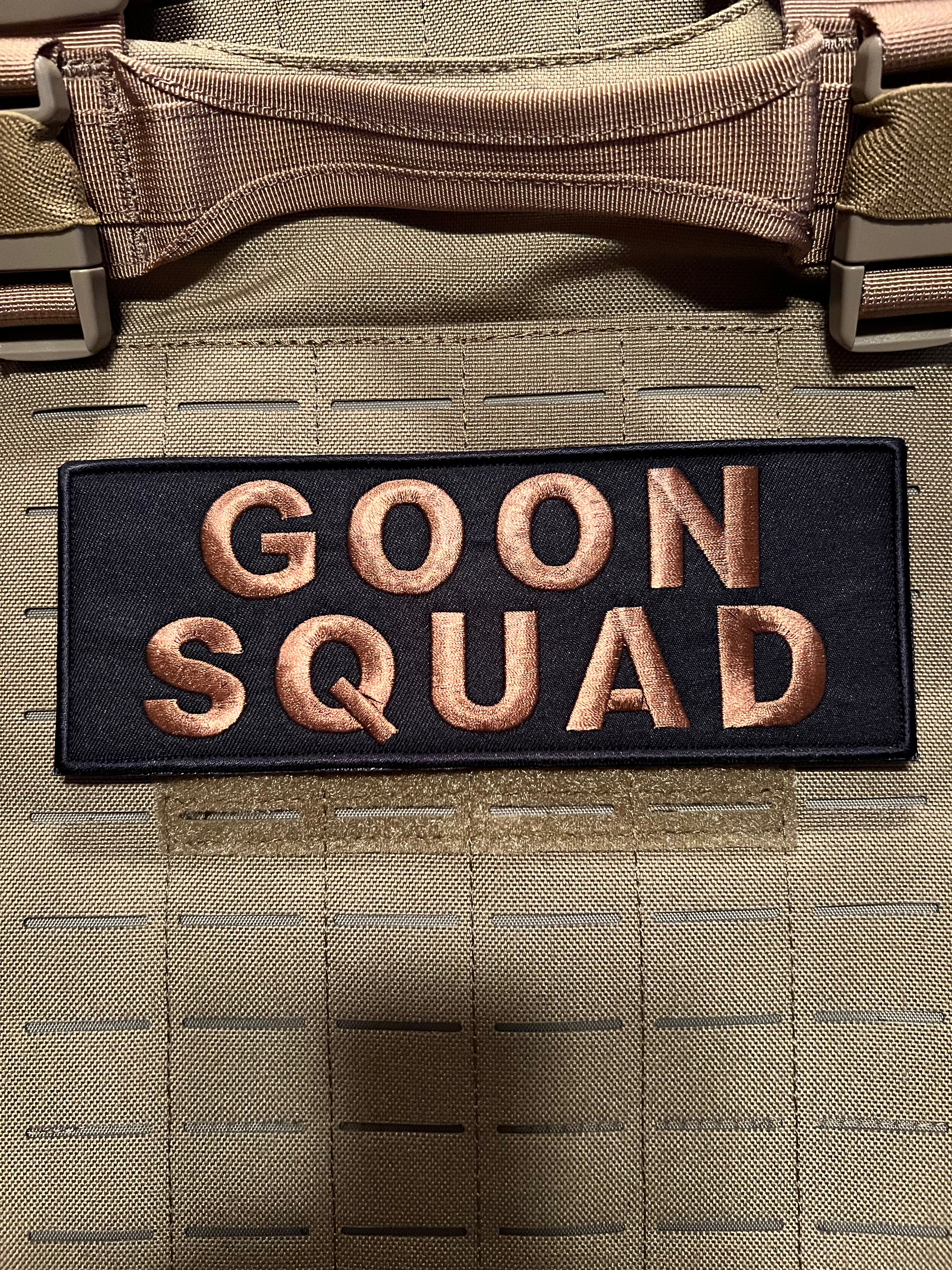 Goon Squad Patch ( 3” x 8”) Raised Embroidered Hook and Loop – MyHackerTech