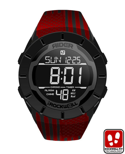 Coliseum Fit™ Assault - Red Edition (Phantom Black) Watch by MyHackerTech