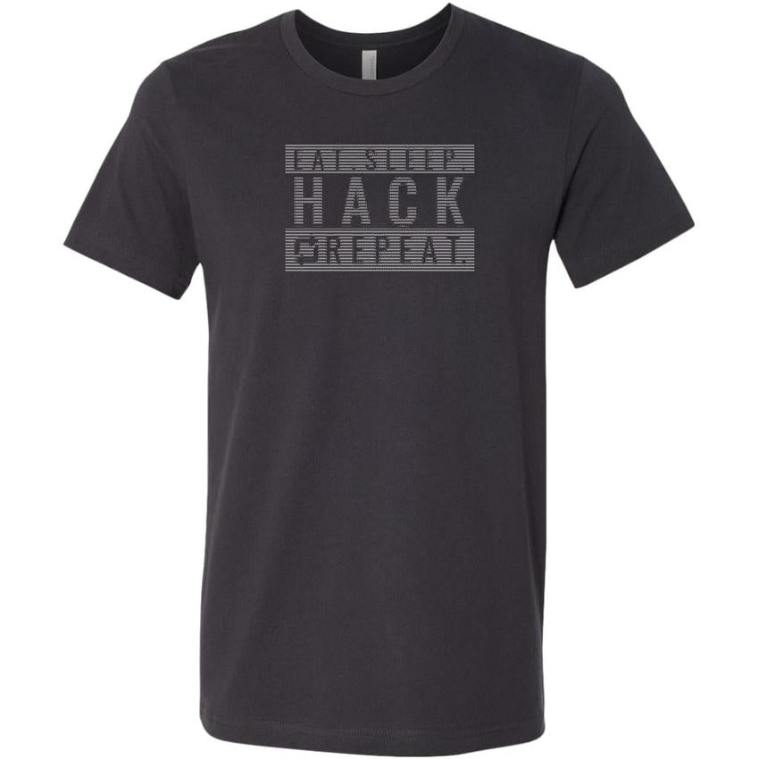 Eat sleep hack repeat v1 - Canvas Mens Shirt by MyHackerTech