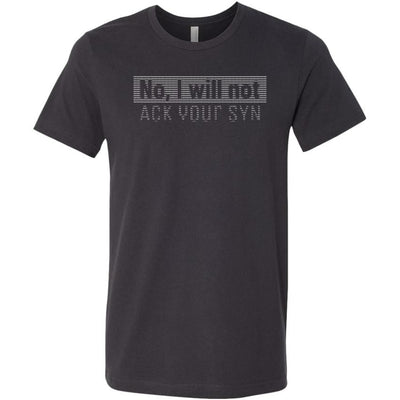 No, I will not ACK your SYN - Canvas Mens Shirt by MyHackerTech