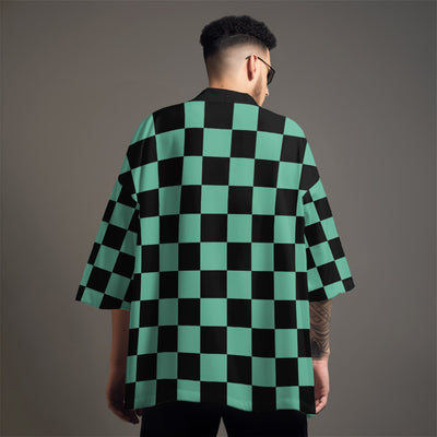 K33 Green Checker Kimono by MyHackerTech