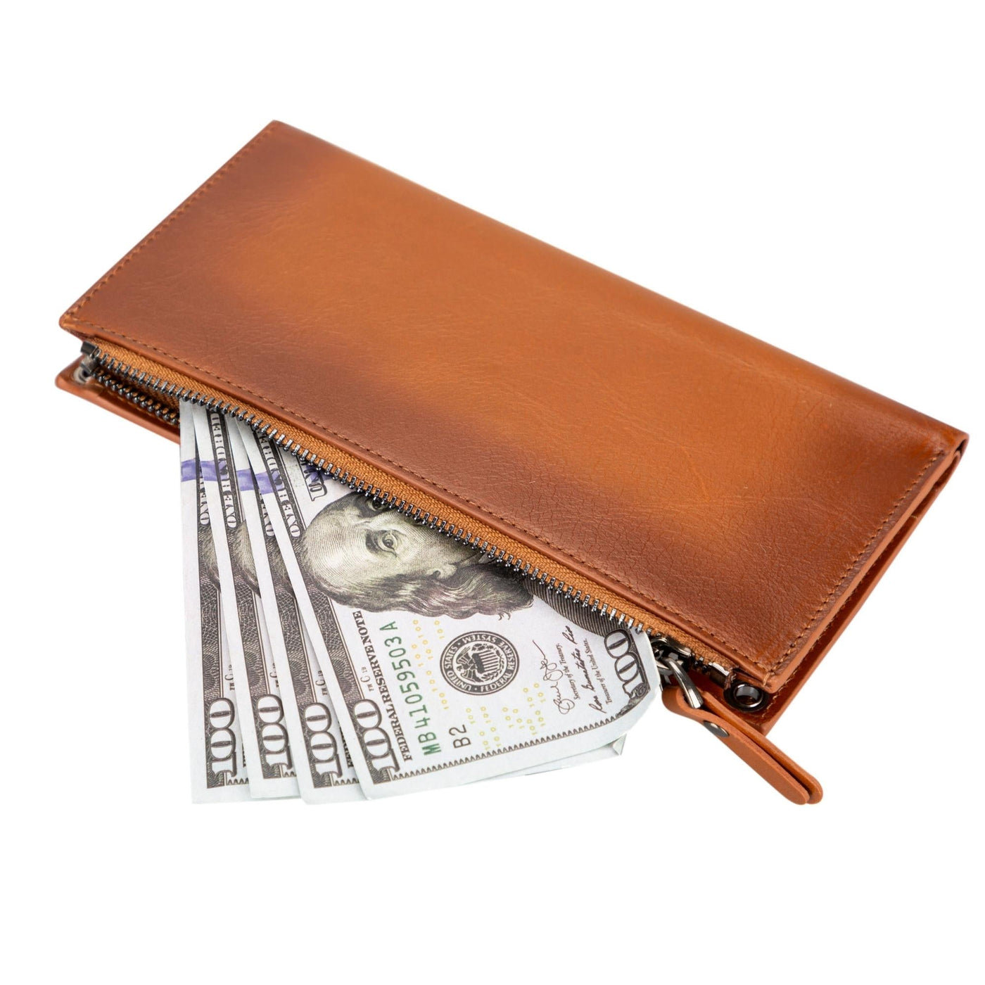 Kaycee Leather Women's Cell Phone Wallet with Strap by MyHackerTech