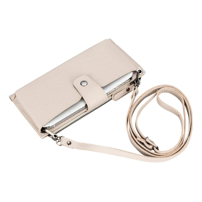 Kaycee Leather Women's Cell Phone Wallet with Strap by MyHackerTech