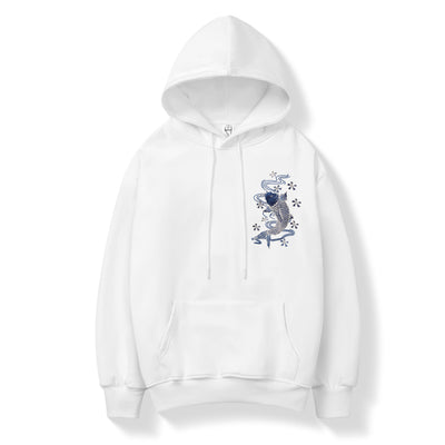 KH9015 Blue Koi Embroidery Hoodie by MyHackerTech
