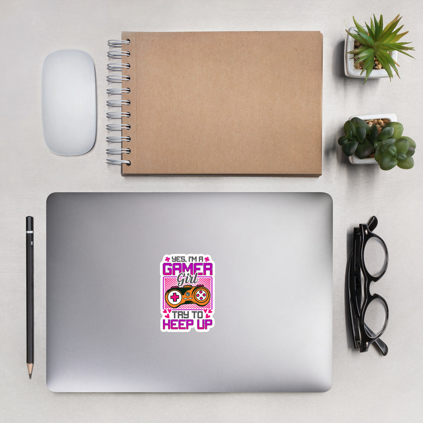 Yes, I'm a Gamer Girl try to Keep Up Shagor - Bubble-free stickers