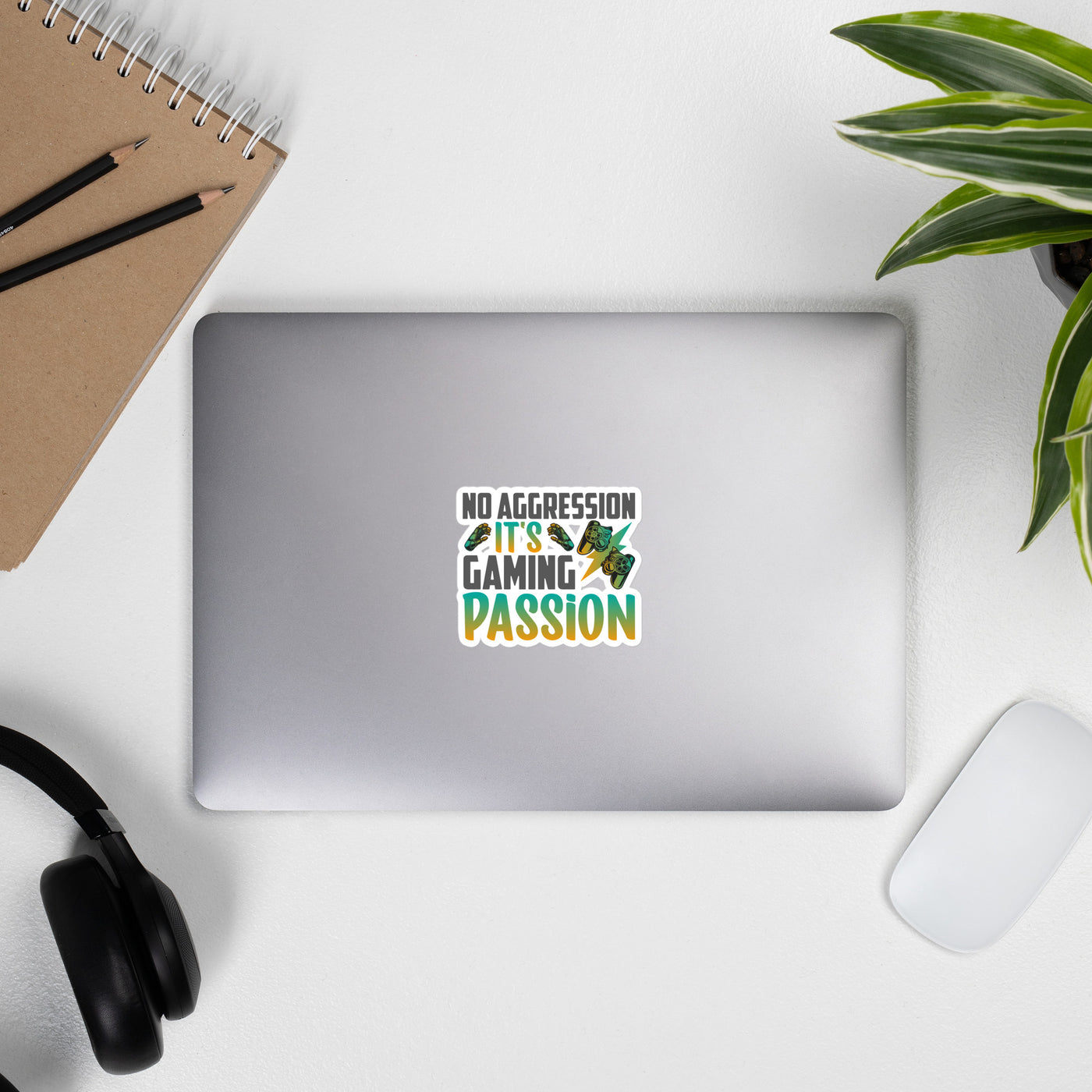 No Aggression, It's Gaming Passion - Bubble-free stickers