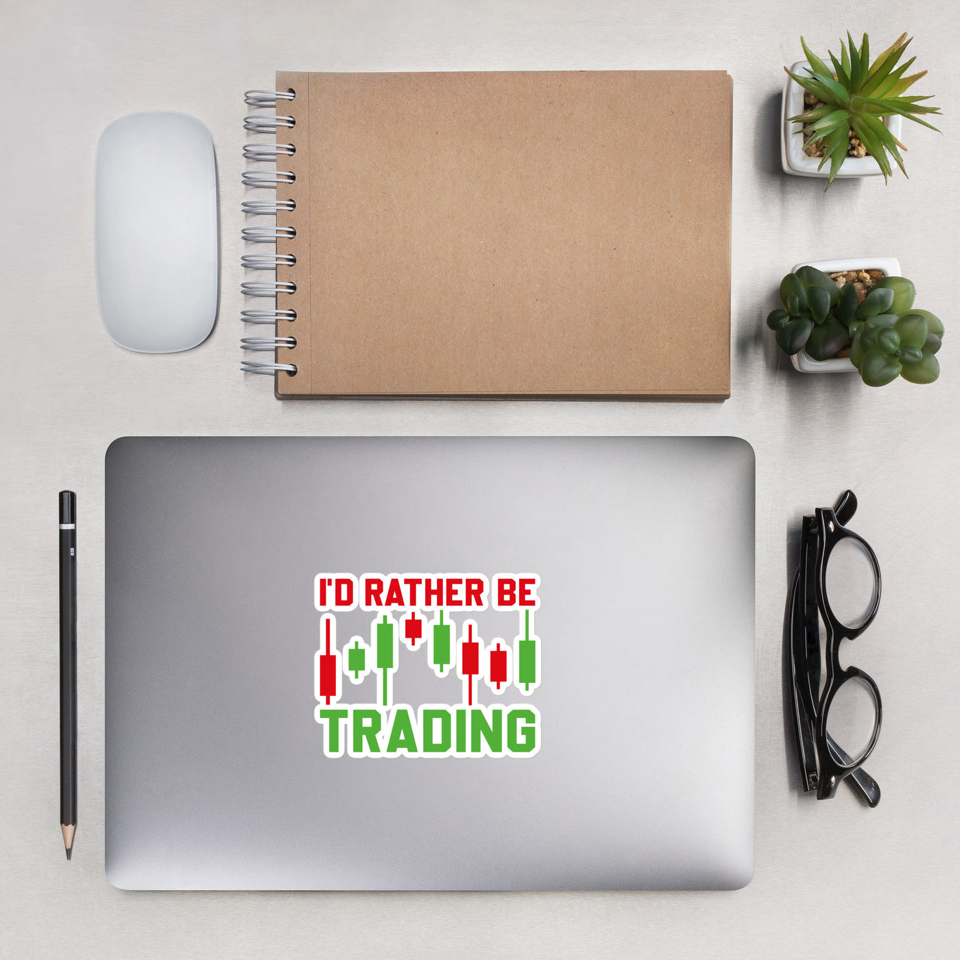 I'd rater be Trading ( Tanvir ) - Bubble-free stickers