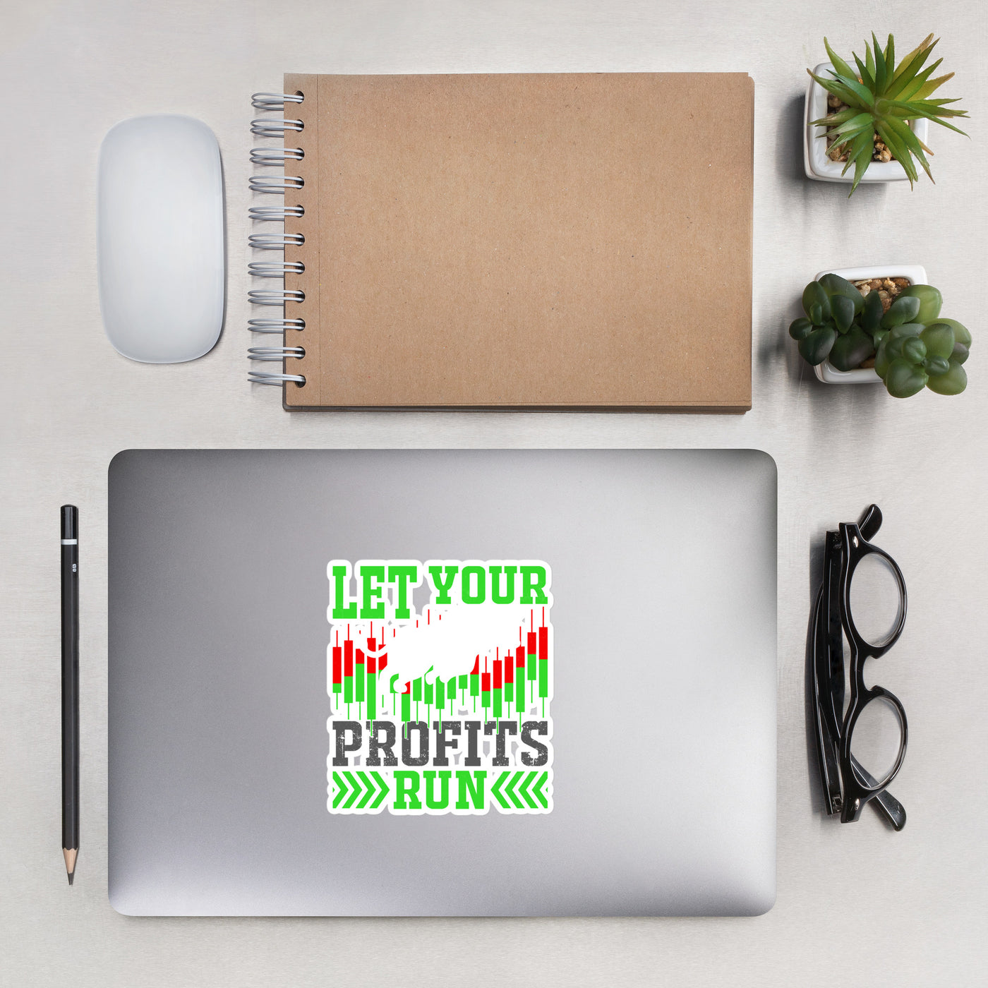 Let your Profits run - Bubble-free stickers