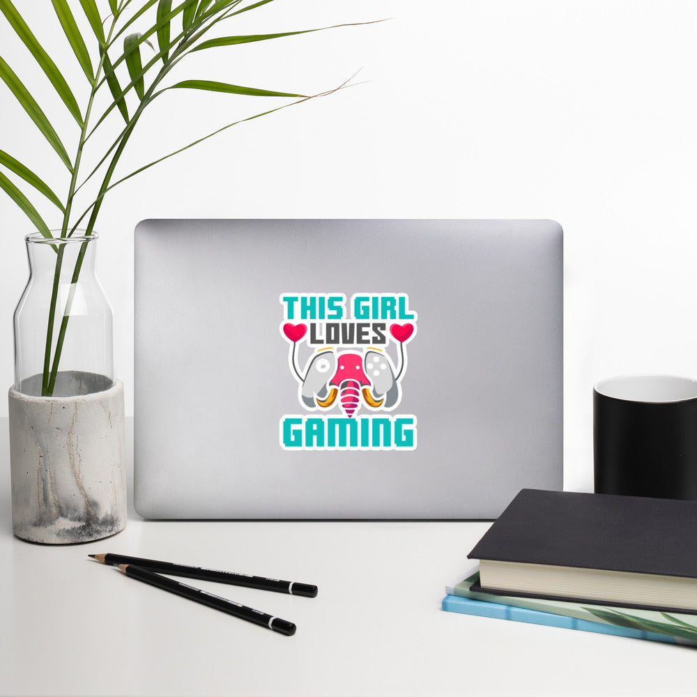 This girl Loves video games ( RiMa ) - Bubble-free stickers
