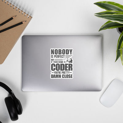 Coder Close to Perfect - Bubble-free stickers