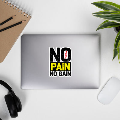 No Pain No Gain - Bubble-free stickers