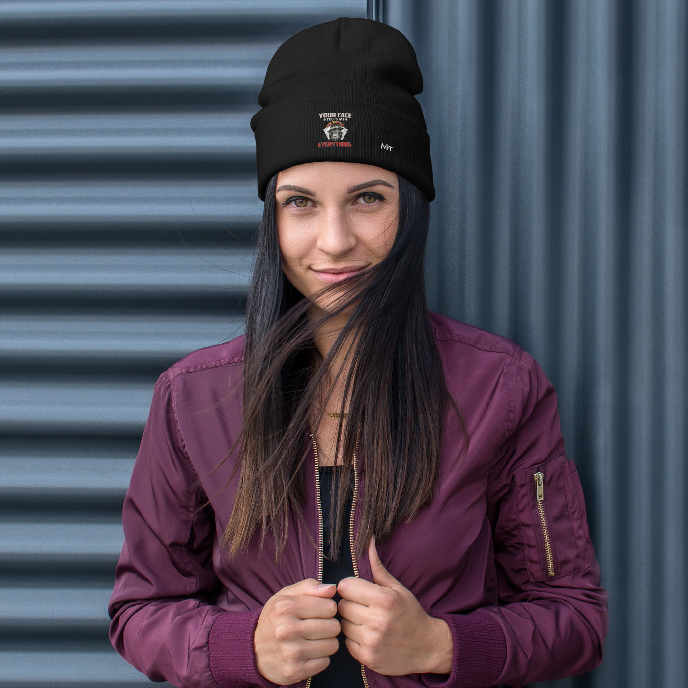 Your Face Tells me Everything - Embroidered Beanie