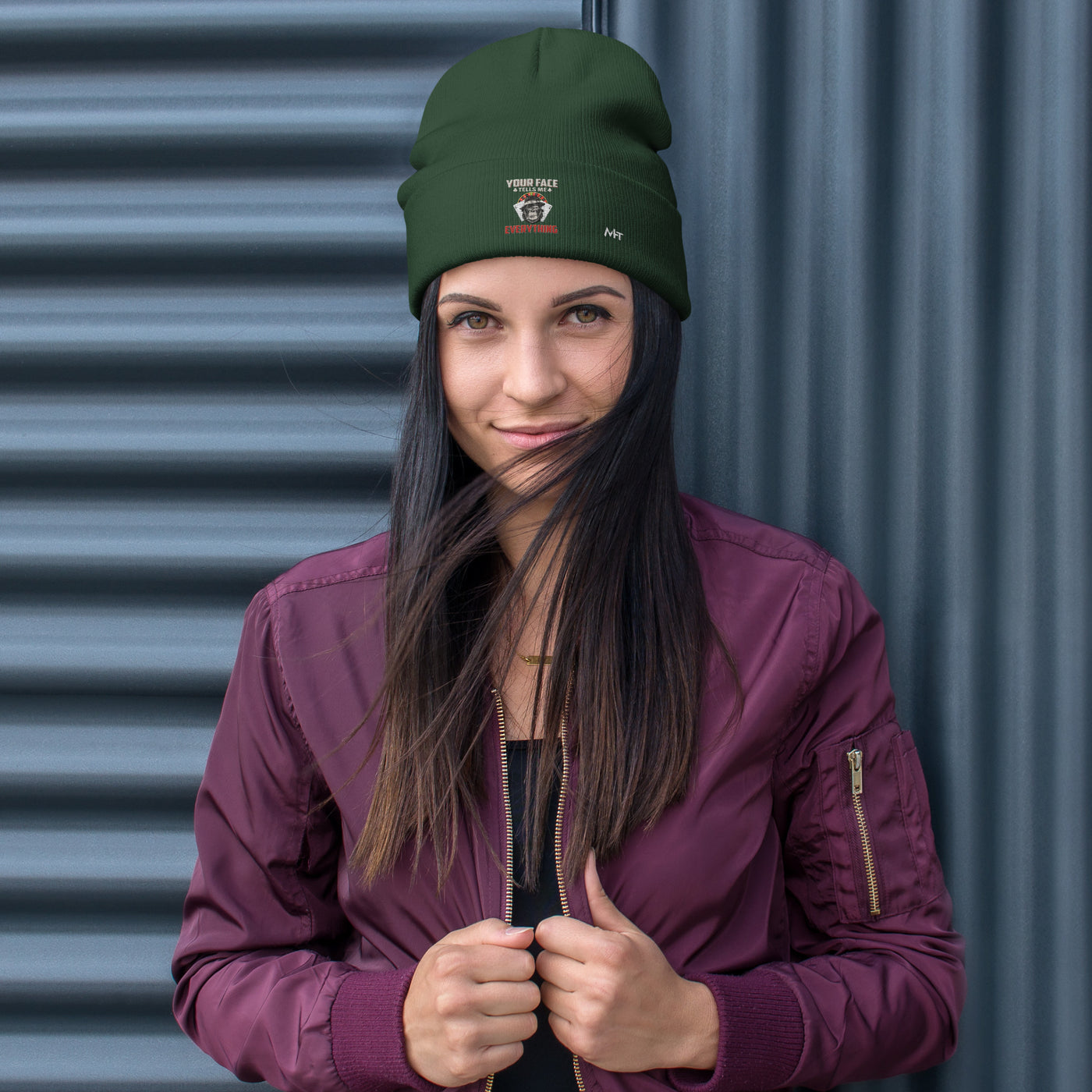 Your Face Tells me Everything - Embroidered Beanie
