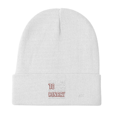 There are 10 kinds of People - Embroidered Beanie