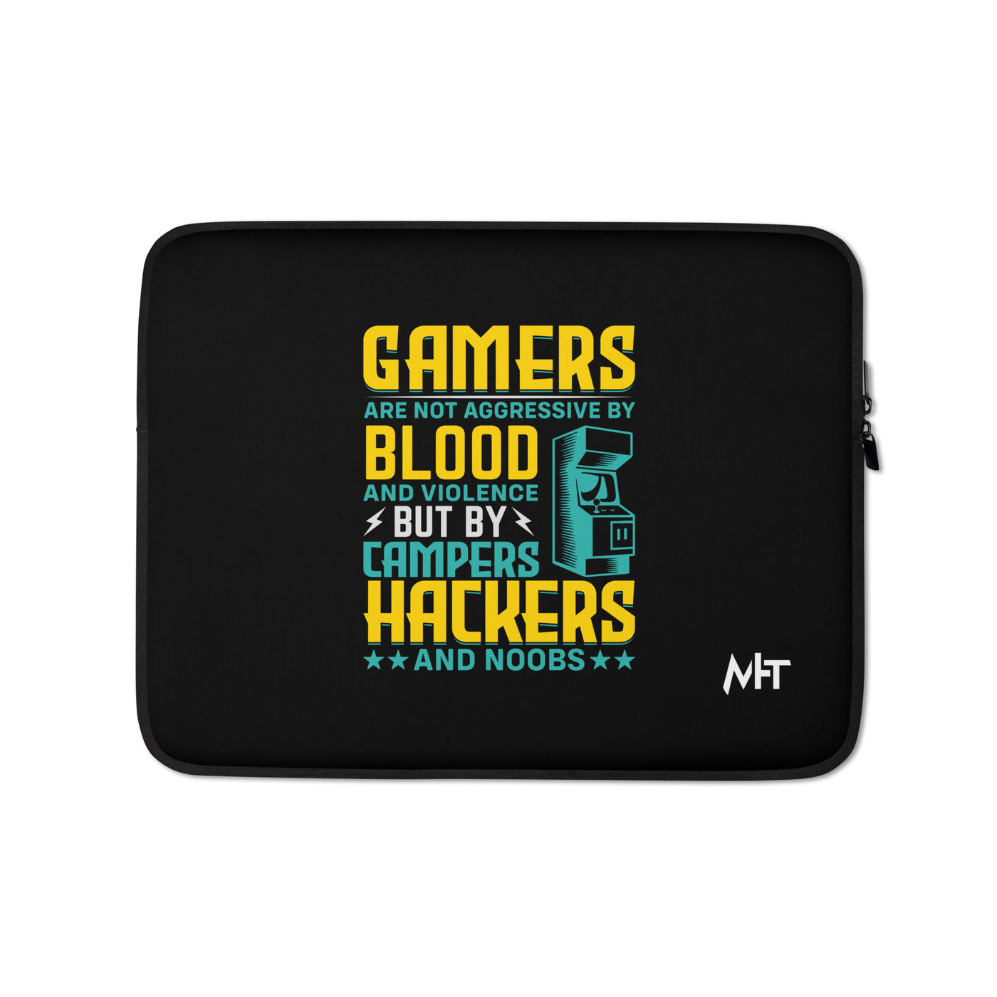 Gamers are not Aggressive by Blood and Violence ( rasel ) - Laptop Sleeve