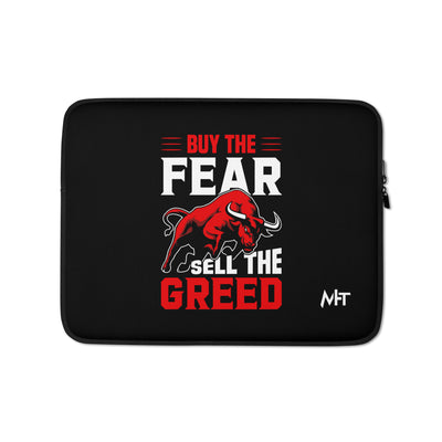 Buy the Fear; Sell the Greed V1 - Laptop Sleeve