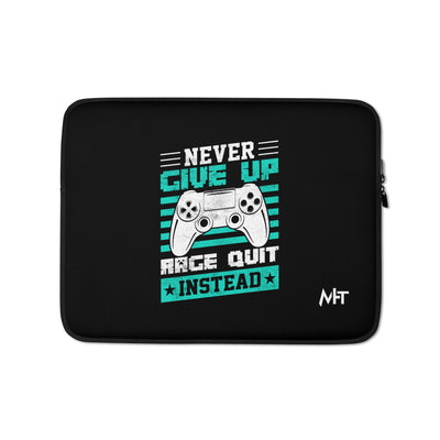 Never Give Up! Arge Quit - Laptop Sleeve