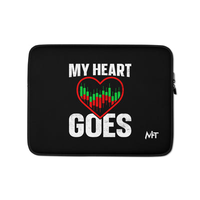 My Heart Goes - Laptop Sleeve