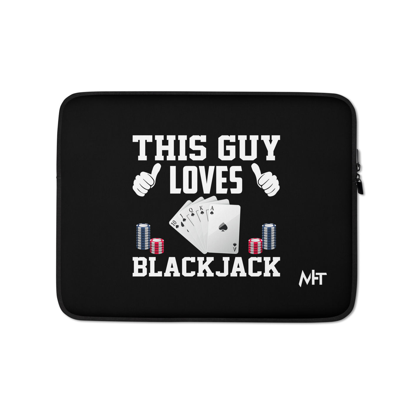 This Guy Loves Black Jack V1 - Laptop Sleeve