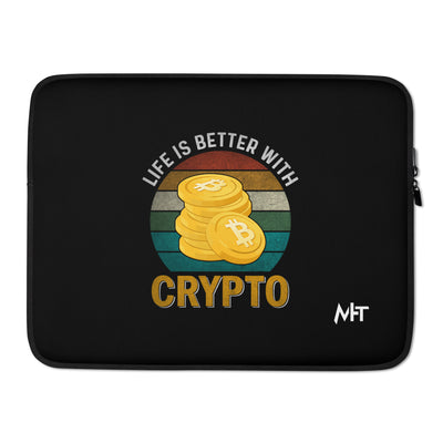 Life is Better with Bitcoin - Laptop Sleeve