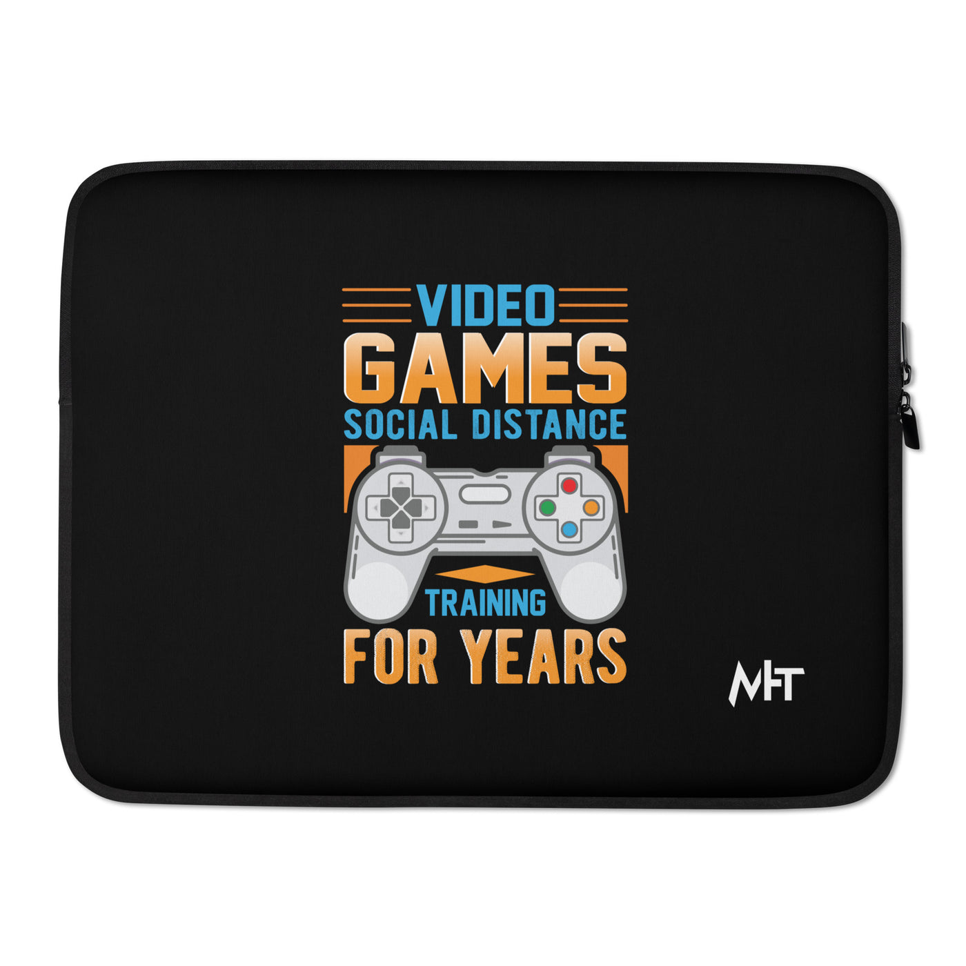 Video Games Social Distance Training for years ( Orange ) - Laptop Sleeve