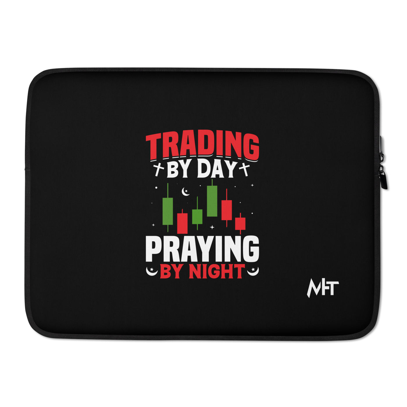 Trading by Day Praying by Night - Laptop Sleeve