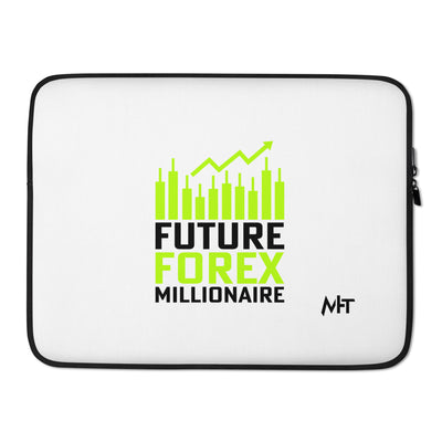 Future Forex Millionaire in Dark Text - Laptop Sleeve