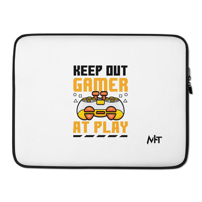 Keep Out Gamer At Play Rima 7 in Dark Text - Laptop Sleeve