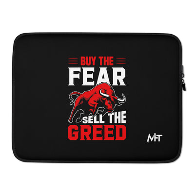 Buy the Fear; Sell the Greed V1 - Laptop Sleeve