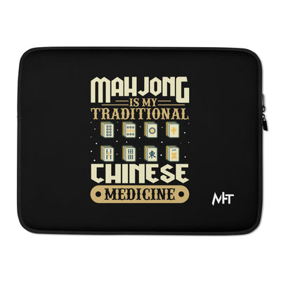 Mahjong is my Traditional Chinese Medicine - Laptop Sleeve