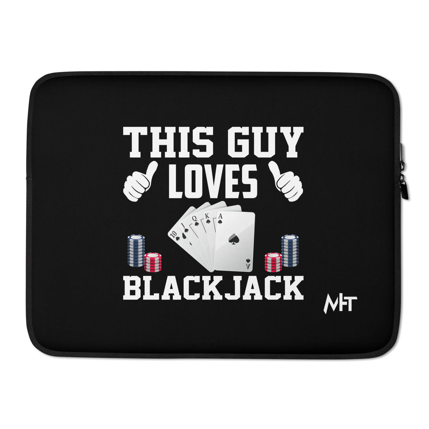 This Guy Loves Black Jack V1 - Laptop Sleeve