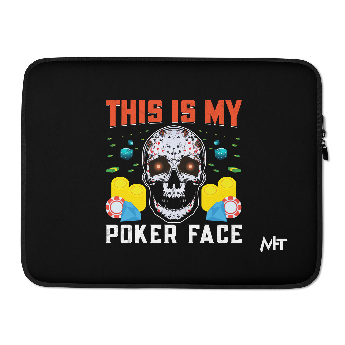 This is My Poker Face - Laptop Sleeve