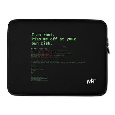 I am root, Piss me off at your own risk - Laptop Sleeve