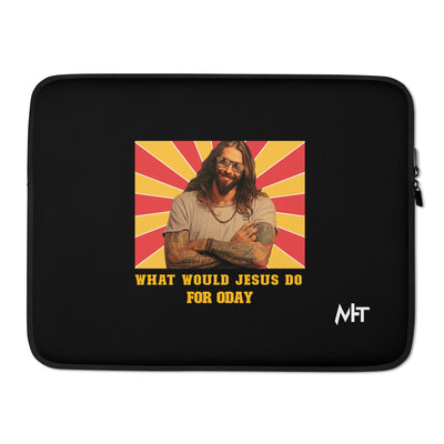 What would Jesus do for 0day v1 - Laptop Sleeve