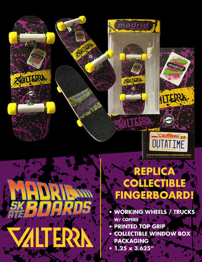 Valterra 40th Anniversary Limited Edition Mini-Replica Collectible Fingerboard by MyHackerTech