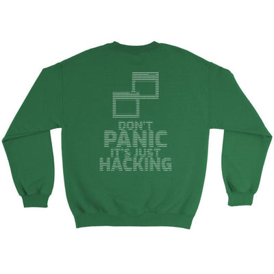 Don't panic it's just hacking - Crewneck Sweatshirt by MyHackerTech