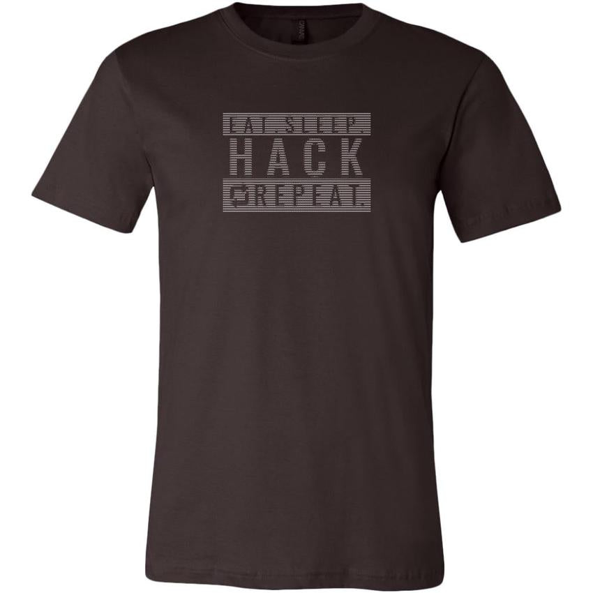 Eat sleep hack repeat v1 - Canvas Mens Shirt by MyHackerTech