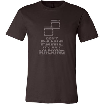 Don't panic it's just hacking - Canvas Mens Shirt by MyHackerTech