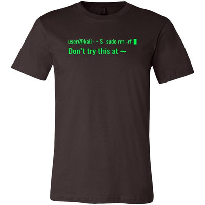 sudo rm -rf - Don't try this at home - Canvas Mens Shirt by MyHackerTech
