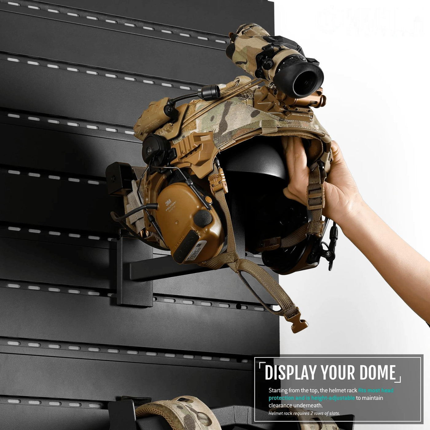 Wall Rack System - Helmet Rack by MyHackerTech