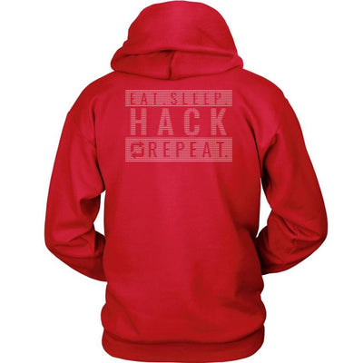 Eat sleep hack repeat v1- Unisex Hoodie by MyHackerTech