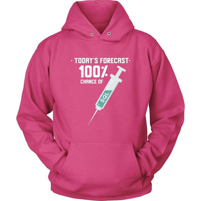 Today's forecast 100% chance of SQL injection - Unisex Hoodie by MyHackerTech
