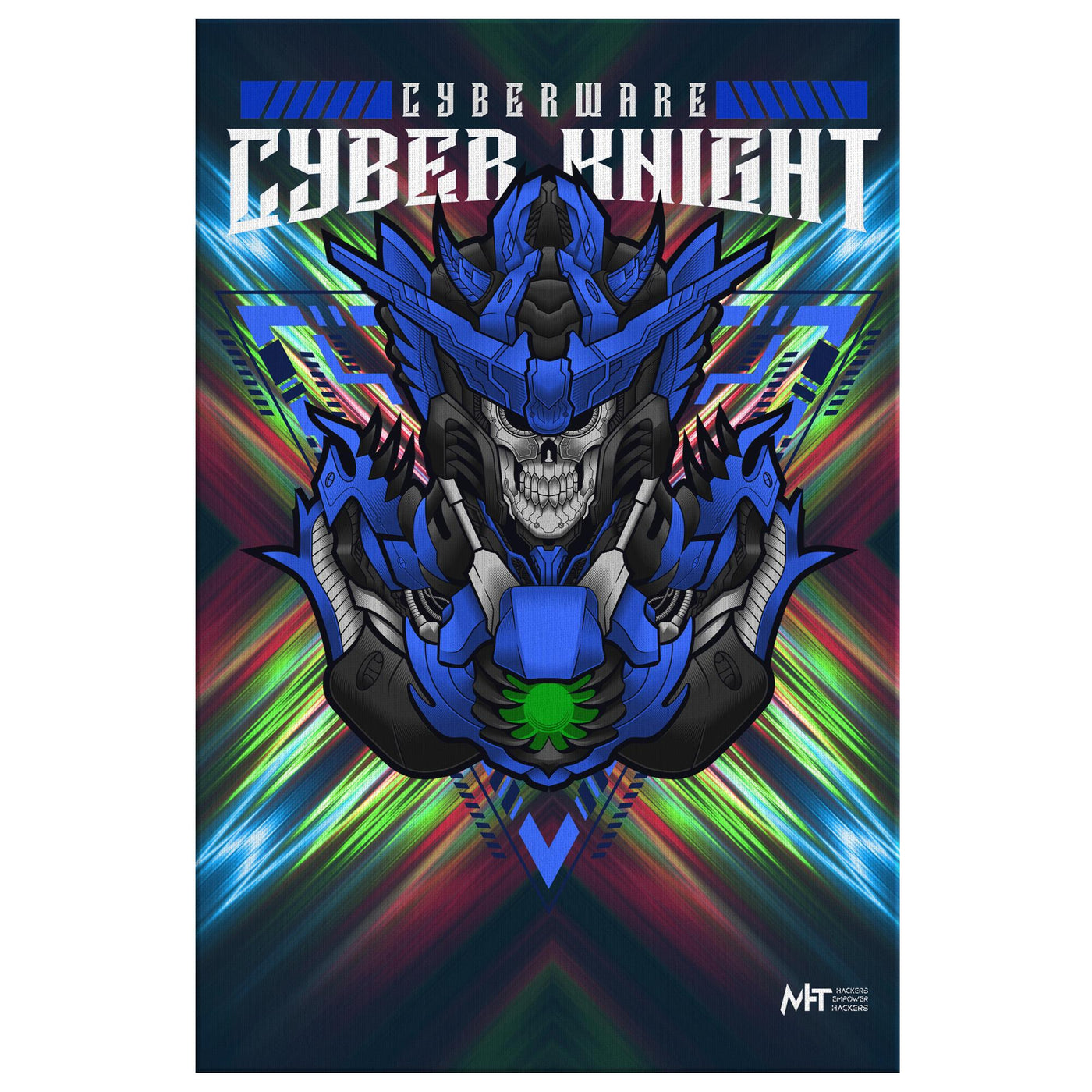 Cyberware Cyber Knight v2 - Rectangle Gallery Canvas by MyHackerTech