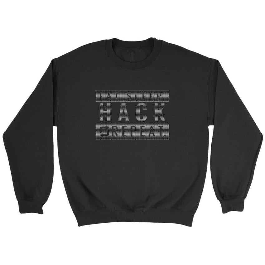 Eat sleep hack repeat v1 - Crewneck Sweatshirt by MyHackerTech
